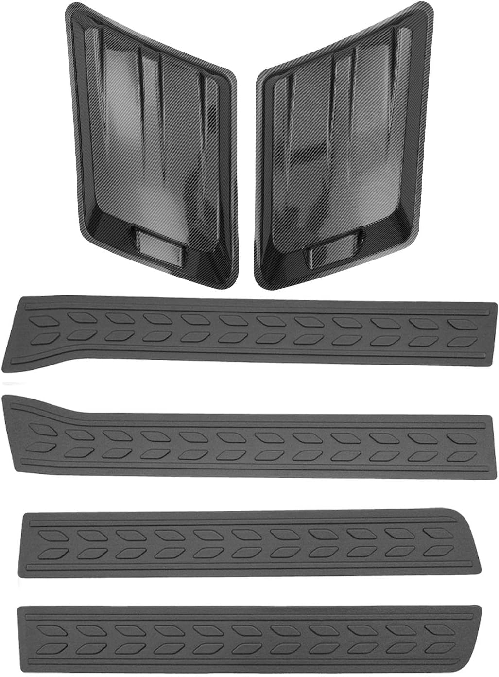 Door Molding Trim Compatible with 2019-2025 Dodge Ram 1500 Hood Air Vent Trim Covers Replacement for 2019-2025 Dodge Ram 1500 Accessories