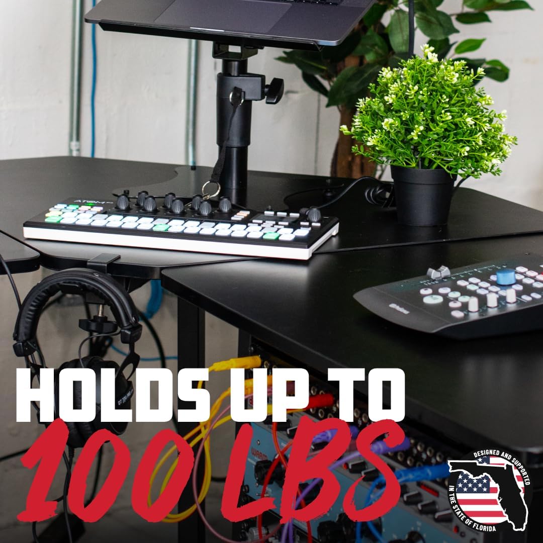 Gator Frameworks Content Creator Series Studio Desk Corner Section, Black Finish (GFW-Desk-CRNR)