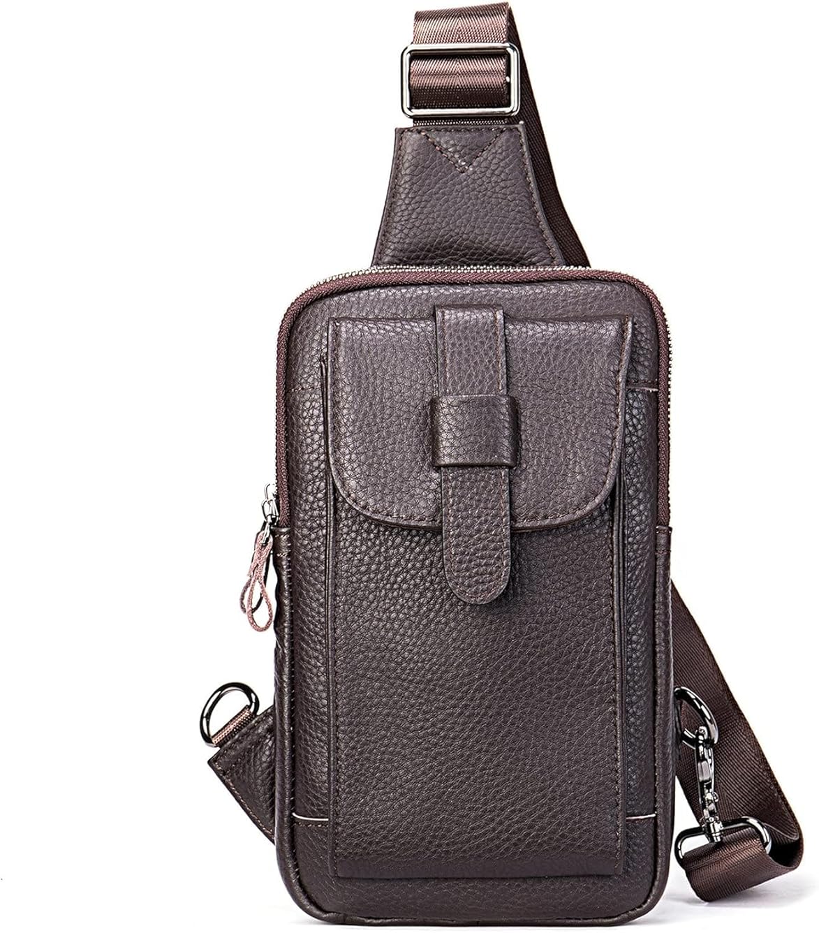 Anti Theft Sling Chest Bag Leather Shoulder Backpack Travel Daypack For Outdoor Sports Crossbody bag