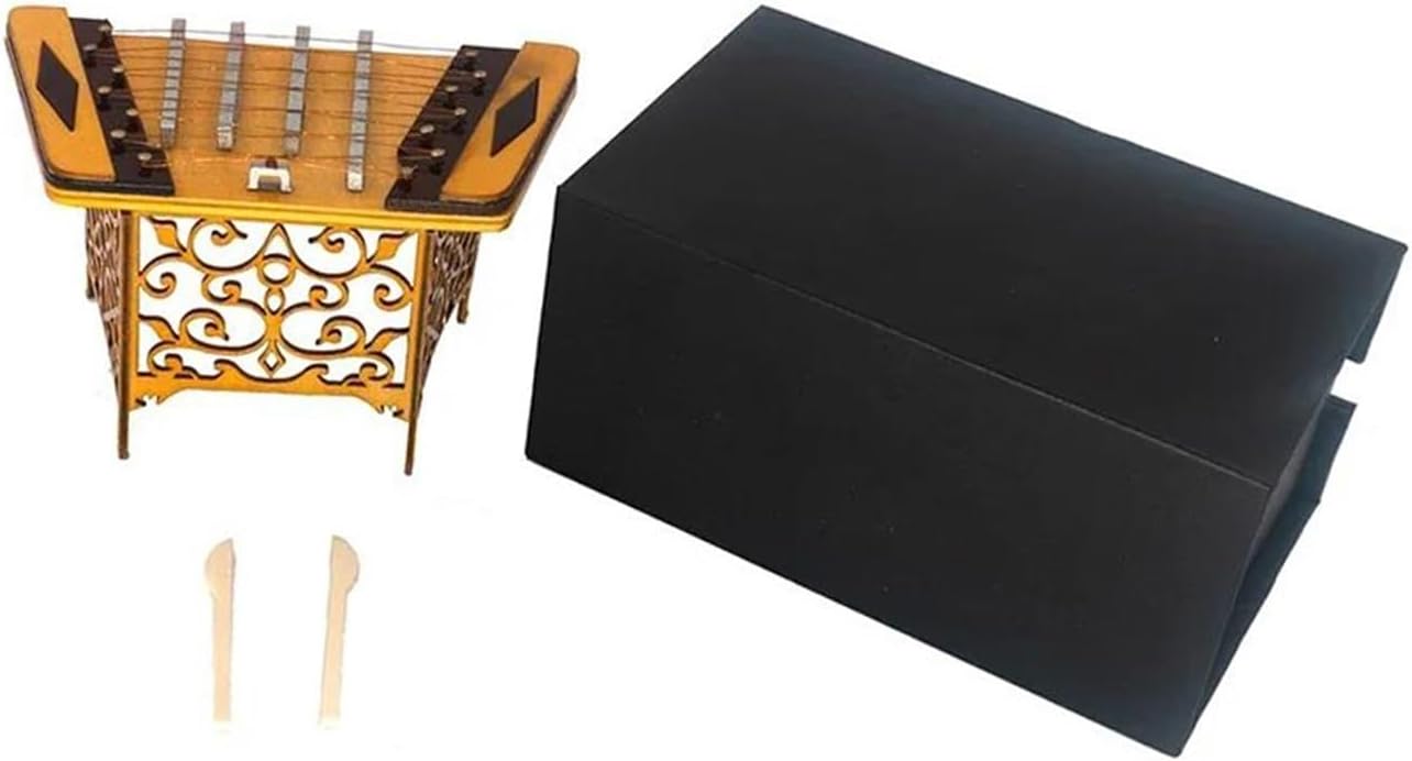 Musical Instrument Ornaments Miniature Dulcimer Model Musical Instrument Ornaments