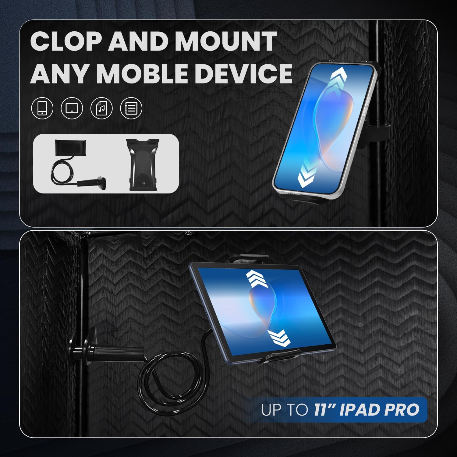 Portable Vocal Booth, Echo-Free Recording Booth Sound Proof Shield, Foldable Isolation Booth with Travel Bag for Voice Over, Podcasting, Music, Home Studio