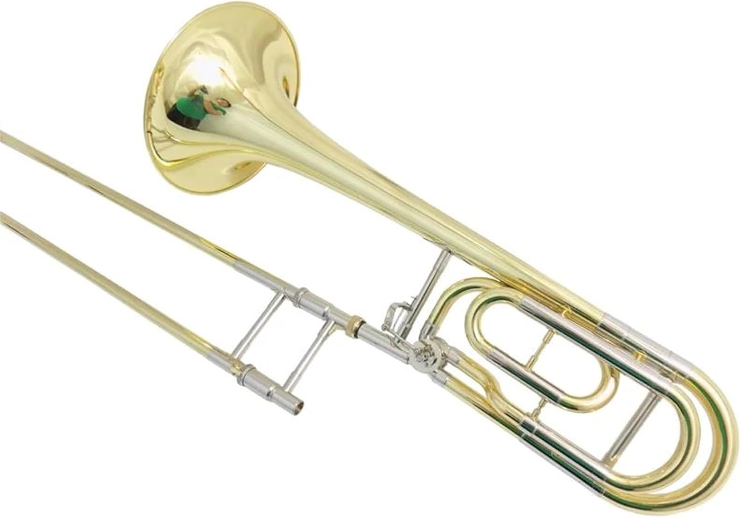 Professionals euphonium B Flat Slide Trombone Musical Instruments with Case Mouthpiece Yellow Brass Body Lacquer Silver Nickel Plated