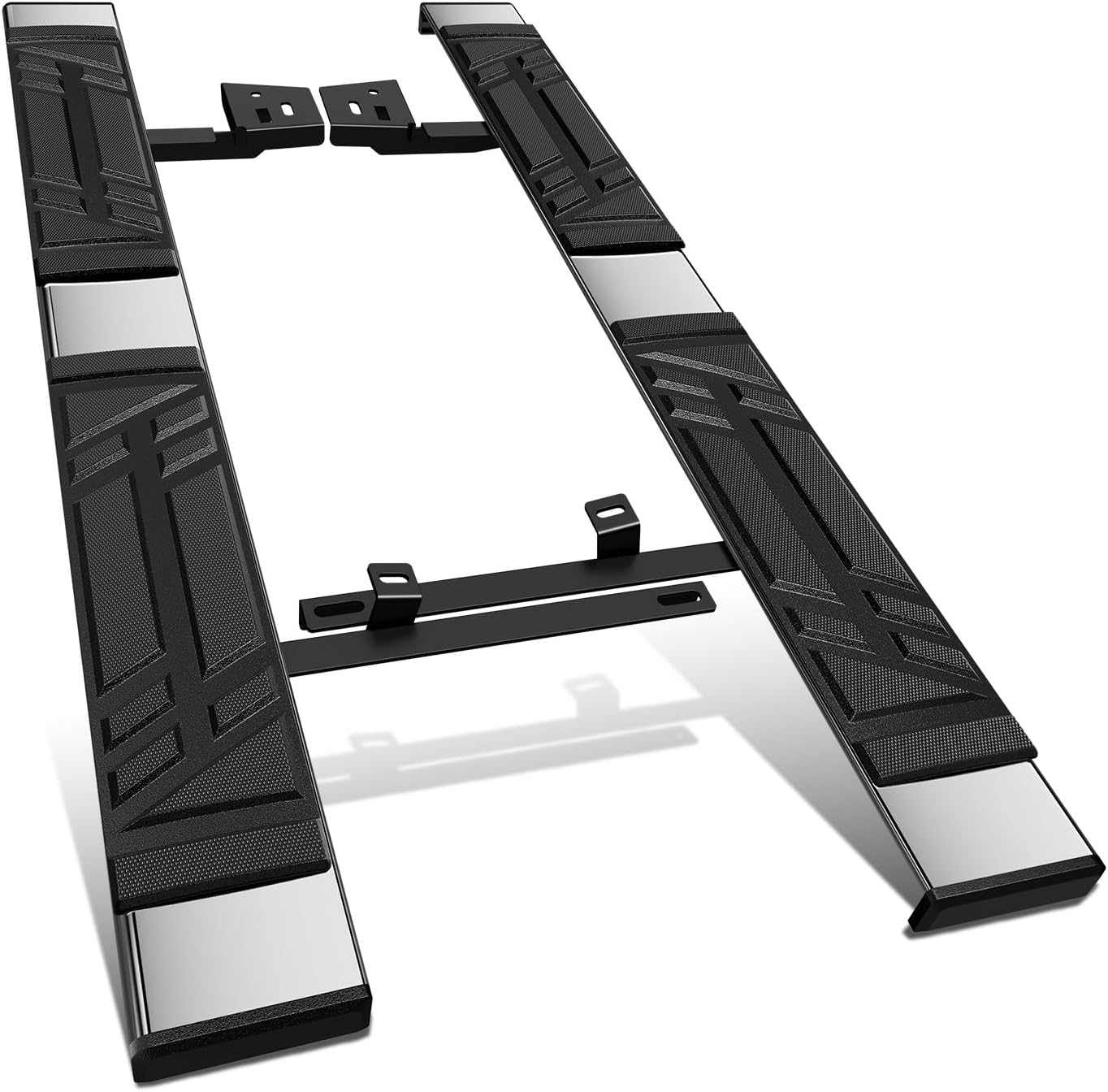 DNA Motoring 6.5 Inches Flat Board Side Steps Running Boards Compatible with Nissan Rogue 2021-2024, STEPB-U-RG21-T1