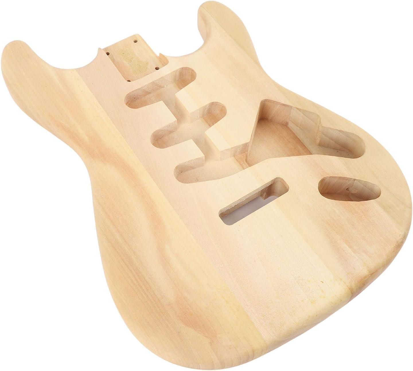 Unfinished Electric Guitar Body Walnut Wood Blank Triple Single Pickup Hole Guitar Body Replacement