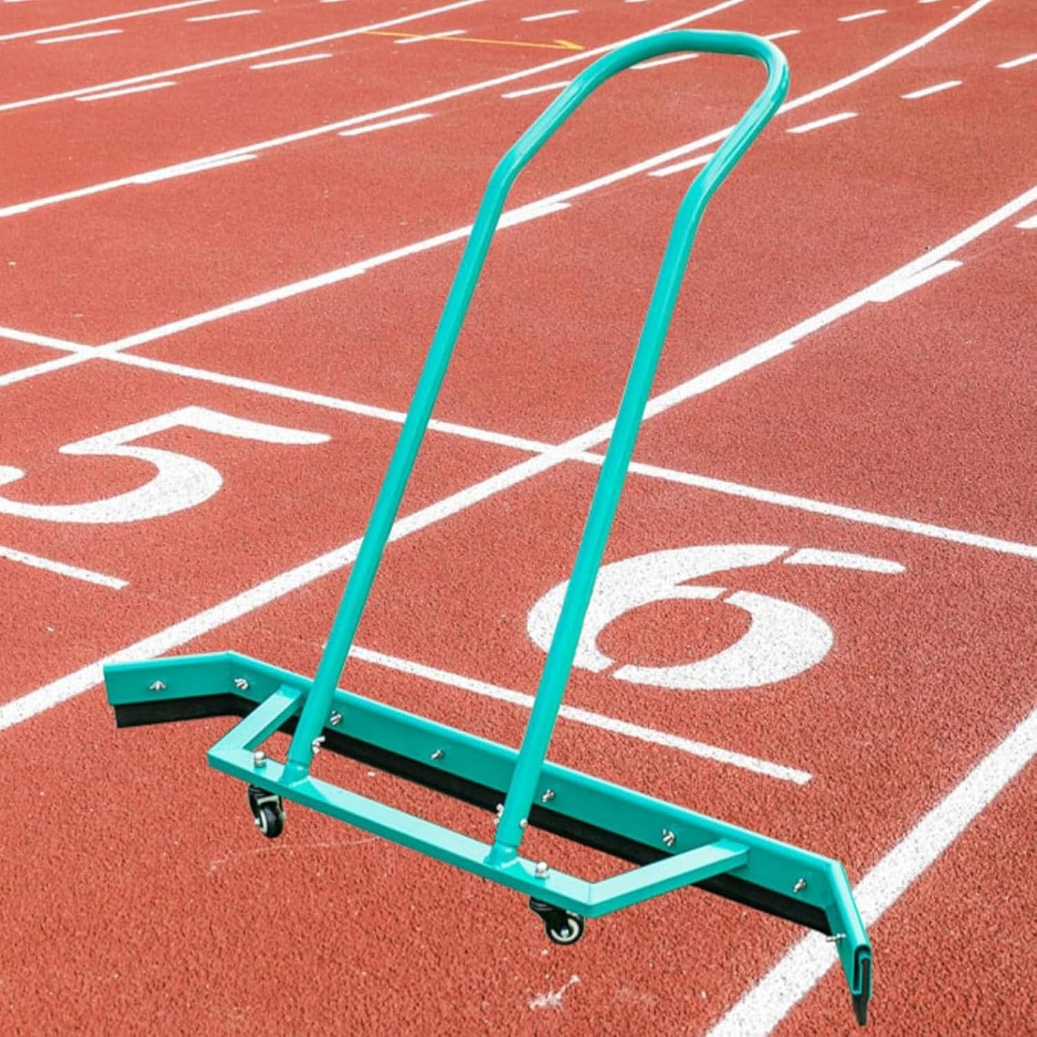 Aluminum Tennis Court Squeegy, Professional Floor Squeegee Scrubber with Rubber Blade for Patios Playing Surface Puddles Wetroom and Tile Floor, Commercial Water Pusher Broom