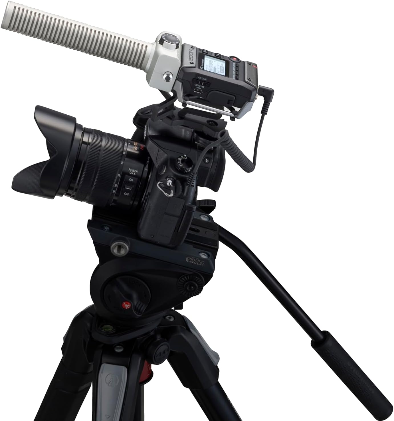 Zoom F1-SP On-Camera Microphone and Recorder, Audio for Video Recorder, Records to SD Card, Outputs to Camera, Battery Powered, Includes Shotgun Microphone