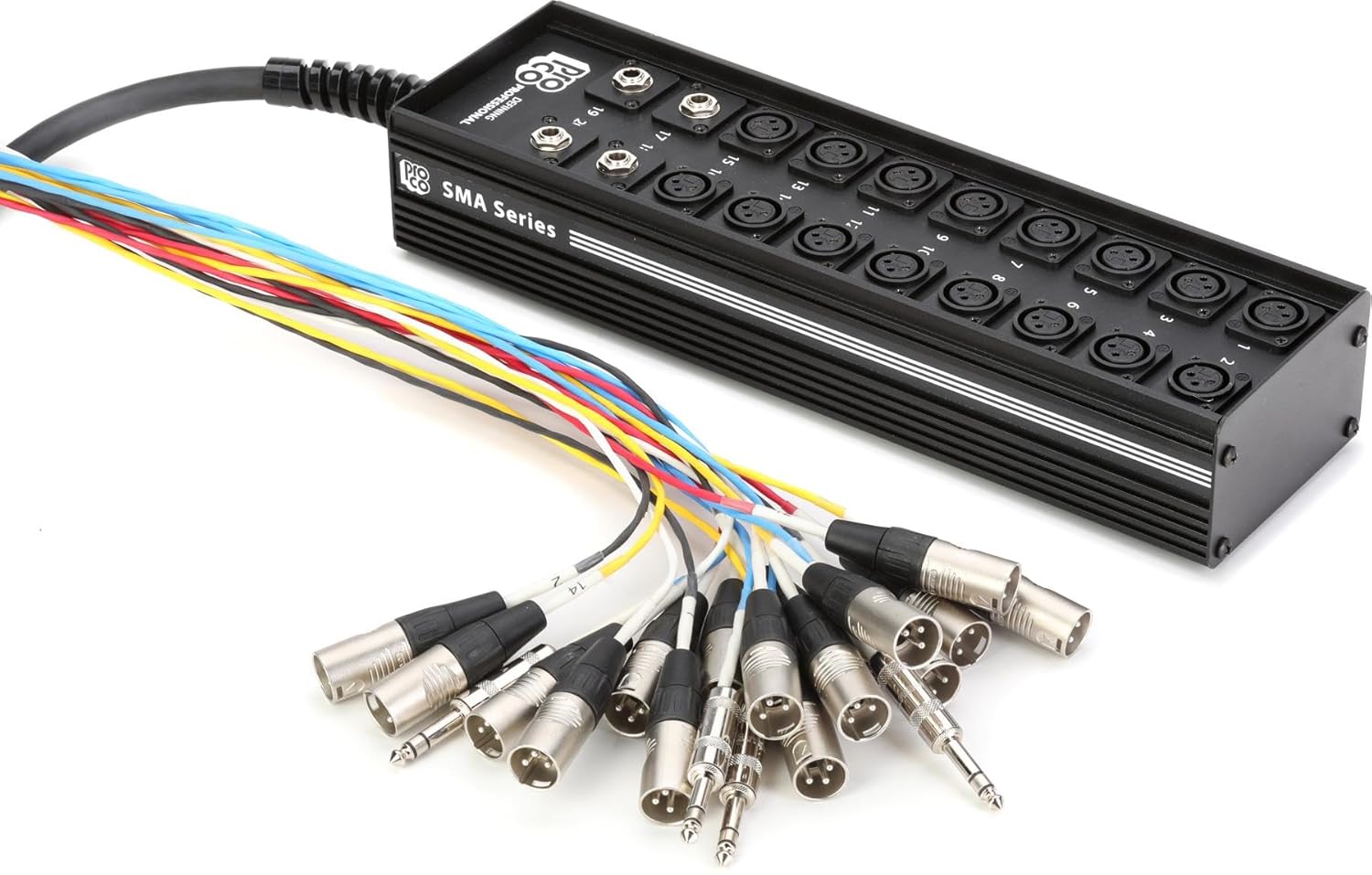 Proco SMA1604FBQ-100 StageMaster 16x4 Stage Snake with 1/4 Inches Returns - 100 Feet