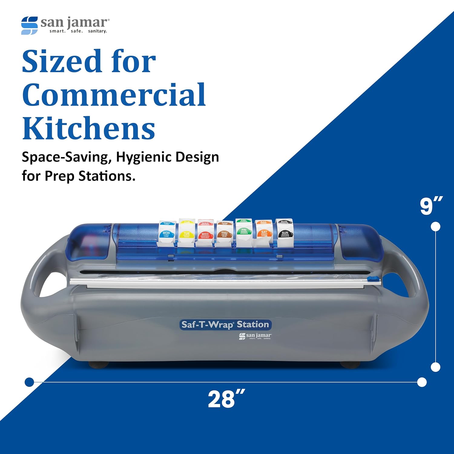 Carlisle FoodService Products SW1218SC Saf-T-Wrap Station with Slide Cutter