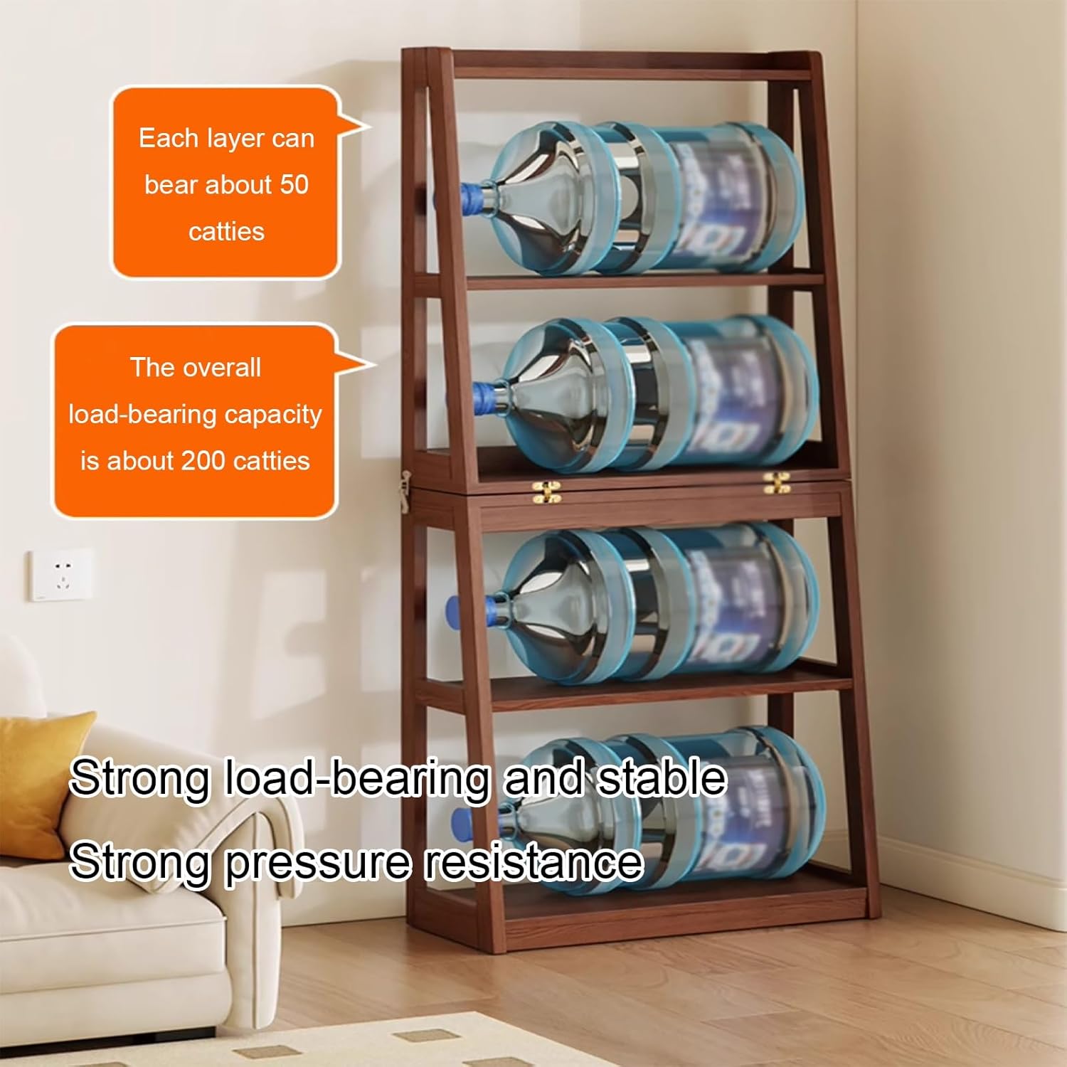 Bookcase with Foldable, Vertical Bookshelf, Modern Floor Standing Display Rack, Solid Wood Storage Organizer, for Home Office, Living Room, Bedroom(Brown)