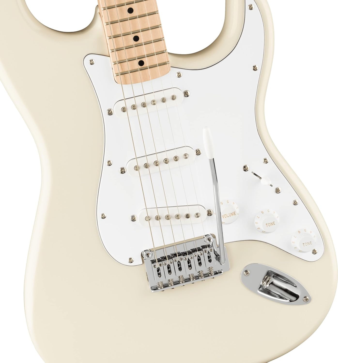 Fender Squier Affinity Stratocaster - Olympic White Bundle with Frontman 10G Amplifier, Gig Bag, Tuner, Instrument Cable, Strap, Picks, and Austin Bazaar Instructional DVD