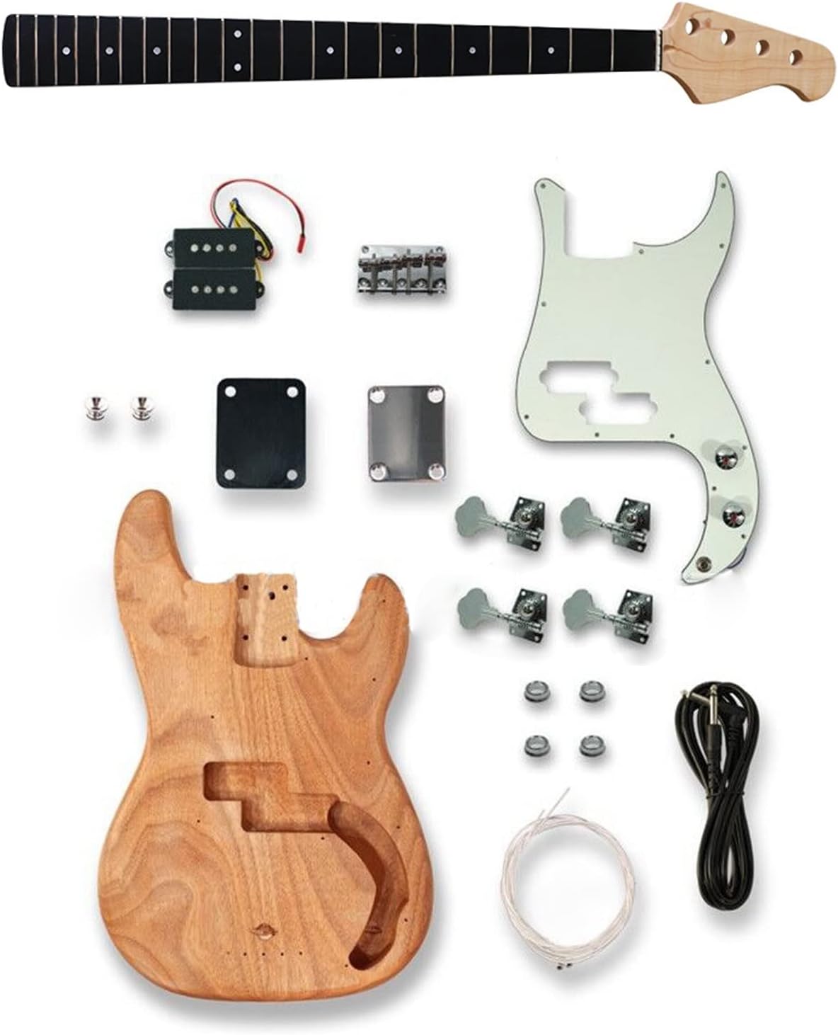 DIY Electric Guitar Kit Electric Guitar DIY Semi-Finished Product Assembly Modified Guitar Set Guitar Body Maple Neck (Color : 01)
