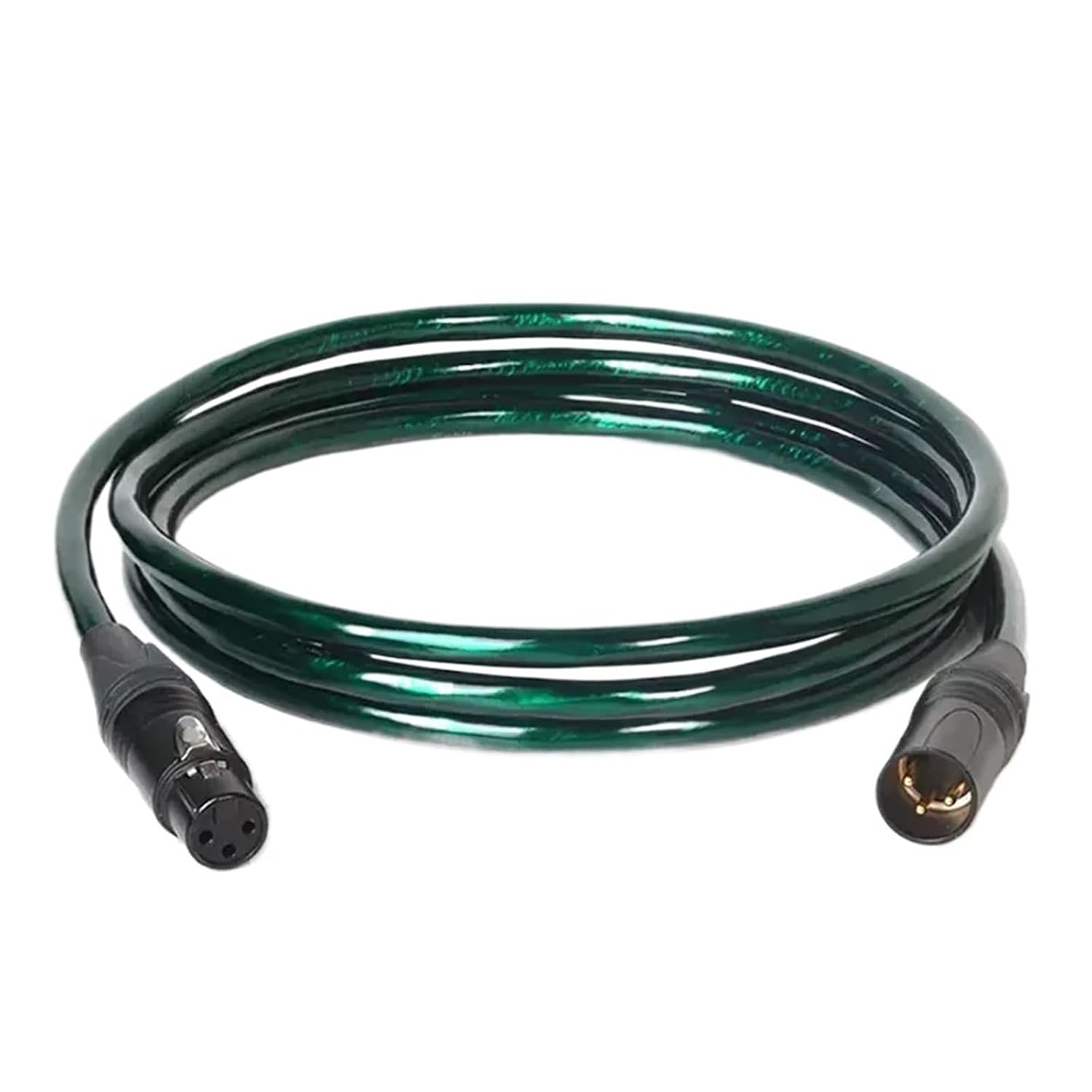 Kaiboer XLR Cable to Female Balanced Microphone Cables for Amplifier Mixer Etc Professional Cord(Black Male to Female,2m)