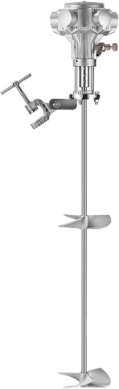 Pneumatic Clamp-Type Mixer, 50/100 Gallon Adjustable Speed Agitator, Industrial Air-Powered Stirring Machine, for Paint, Adhesive(100gallons)