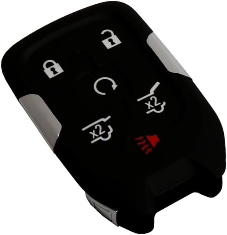 KarParts360 for Chevy Suburban/Tahoe 2015 2016 Keyless Entry Transmitter | Black | 5 Button | with Batteries | with Alarm System Remote Control