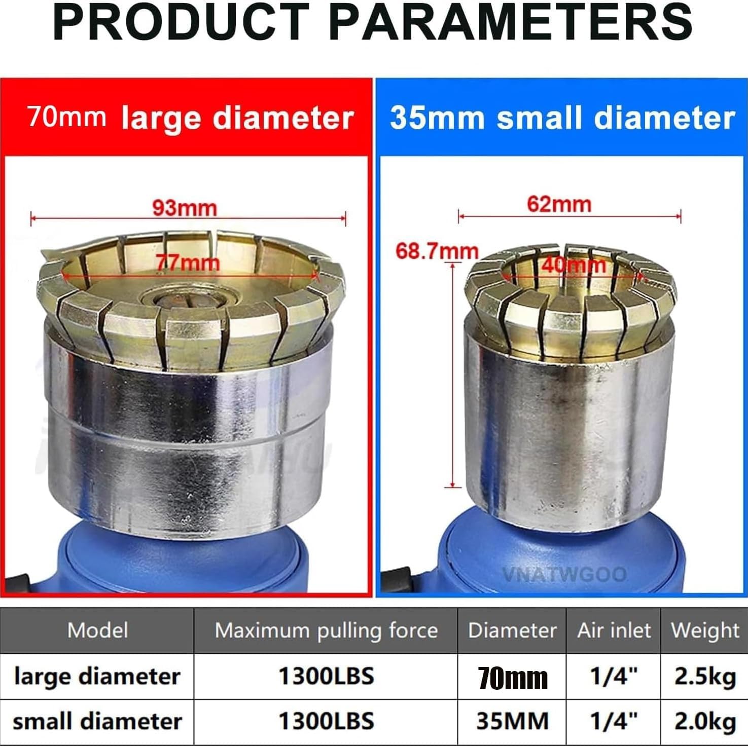 200L Pneumatic Oil Barrel Crimper, 35/70mm Manual Oil Barrel Sealing Machine, Oil Drum Pressure Cap Sealing Barrel Crimping Tool, Maximum Pulling Force 1300Lbs, for Barrels, Paints(35mm+70mm)