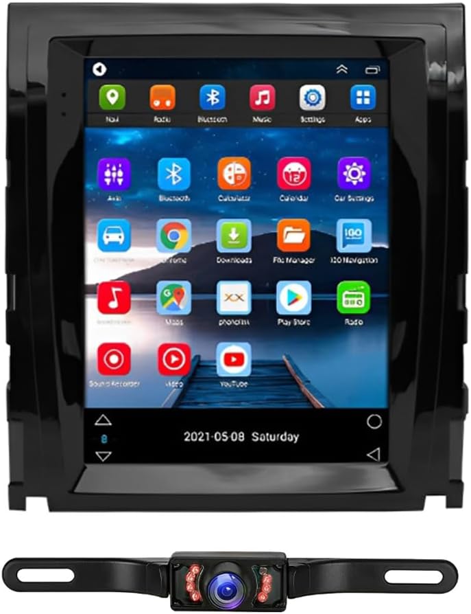 9.7 Inch Car Radio Stereo Upgrade Replacement for Escalade 2007-2014, 2+64G Car Stereo Wireless with CarPlay with Touch Screen Backup Camera