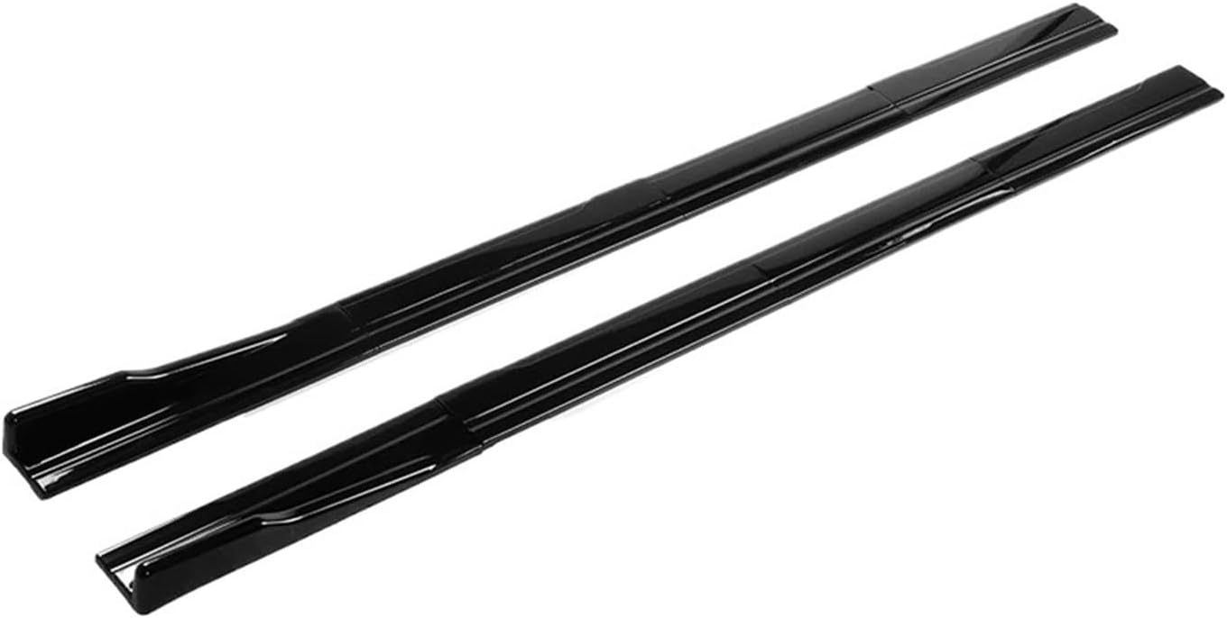 Side Skirts 8pcs 2.2m Car Side Skirt Extension Splitter Winglet Side Wing Bumper Lip Compatible for Skoda Octavia 2015 2016 2017 2018 2019