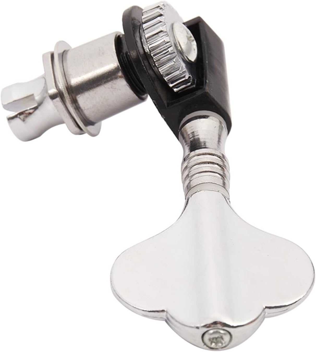 A Set of 4 Pcs Chrome Bass Tuning Pegs Machine Heads Tuners for Bass Guitar Accessories Parts Musical Instrument Guitar Machine Heads Knobs