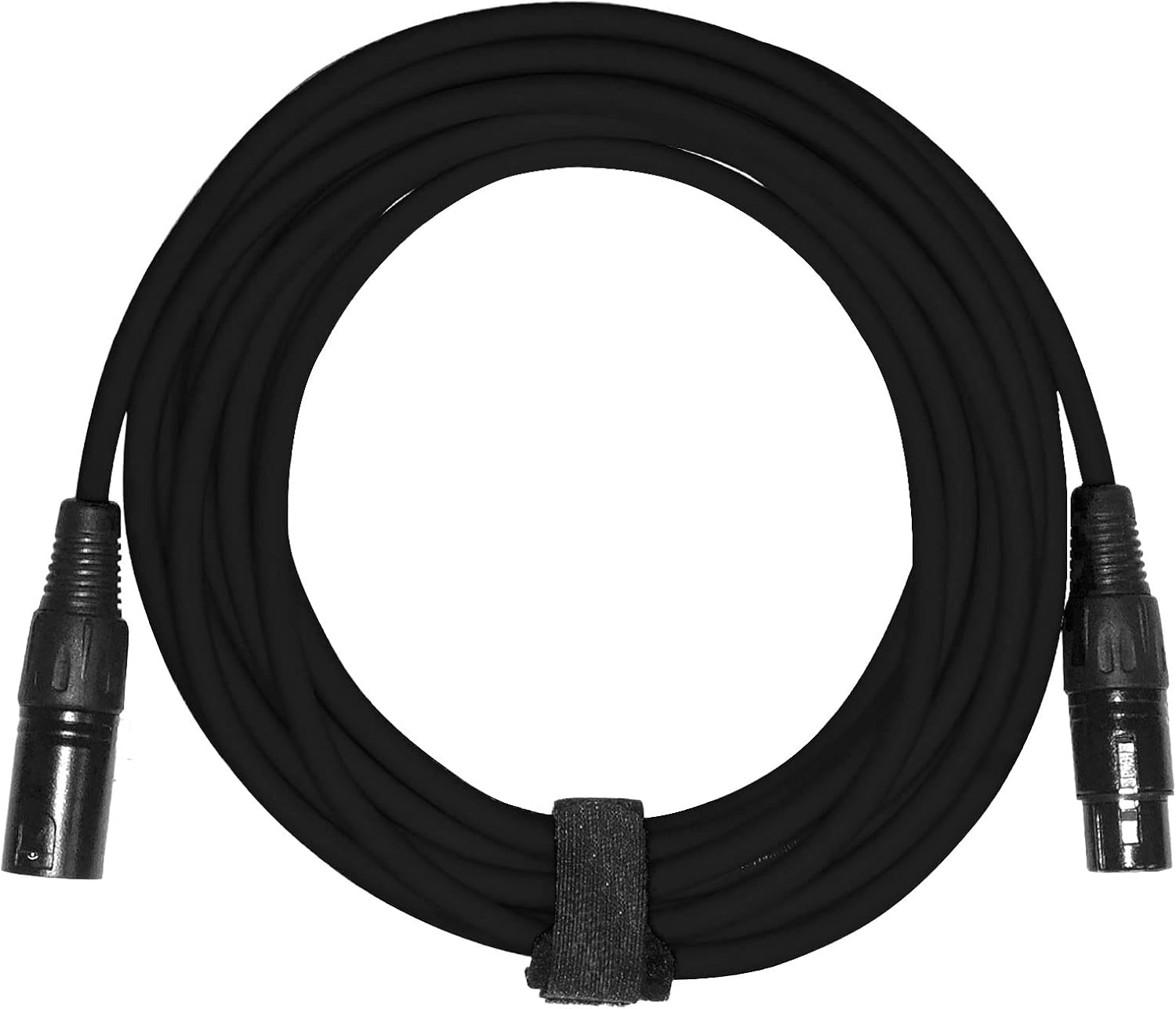 Pro Audio DJ 20' ft XLR Male to XLR Female Black Microphone Speaker Cables 20 Pk