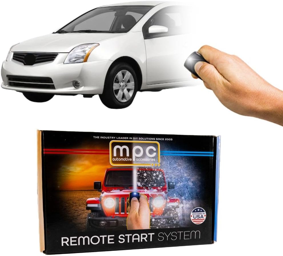 MPC Complete Factory Remote Activated Remote Start Kit Compatible with 2007-2012 Nissan Sentra - with T-Harness - Intelli-Key ONLY