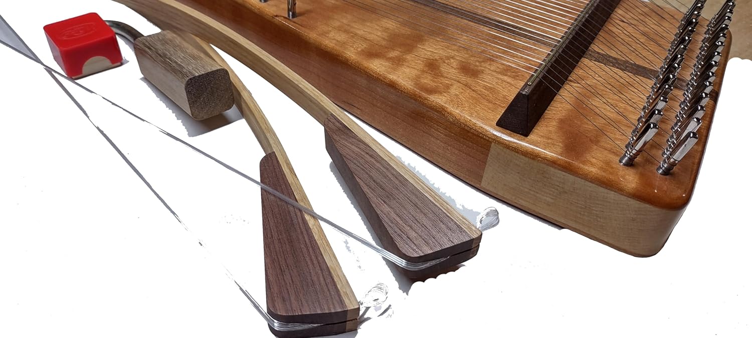 Bowed Psaltery Cherry with Cherry top and bottom, 30 strings with two bows