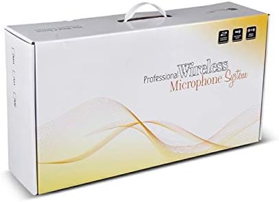 Frequency B Wireless Microphone System 4 Channel 4 Lavalier 4 Bodypacks 4 Lapel Mic 4 Headsets UHF for Karaoke System Church Speaking Conference Meeting Classroom Wedding Party Meeting School