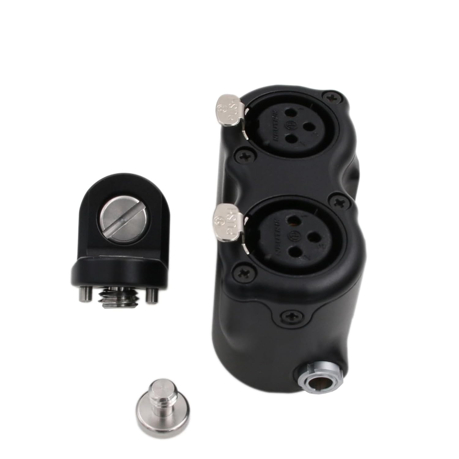 XLR Audio Box for RED Komodo-X V-Raptor XL, ARRI Alexa Mini, Z CAM E2 M4 F6 Camera 2 Line Level Input, Mini 5 pin to XLR 3-pin