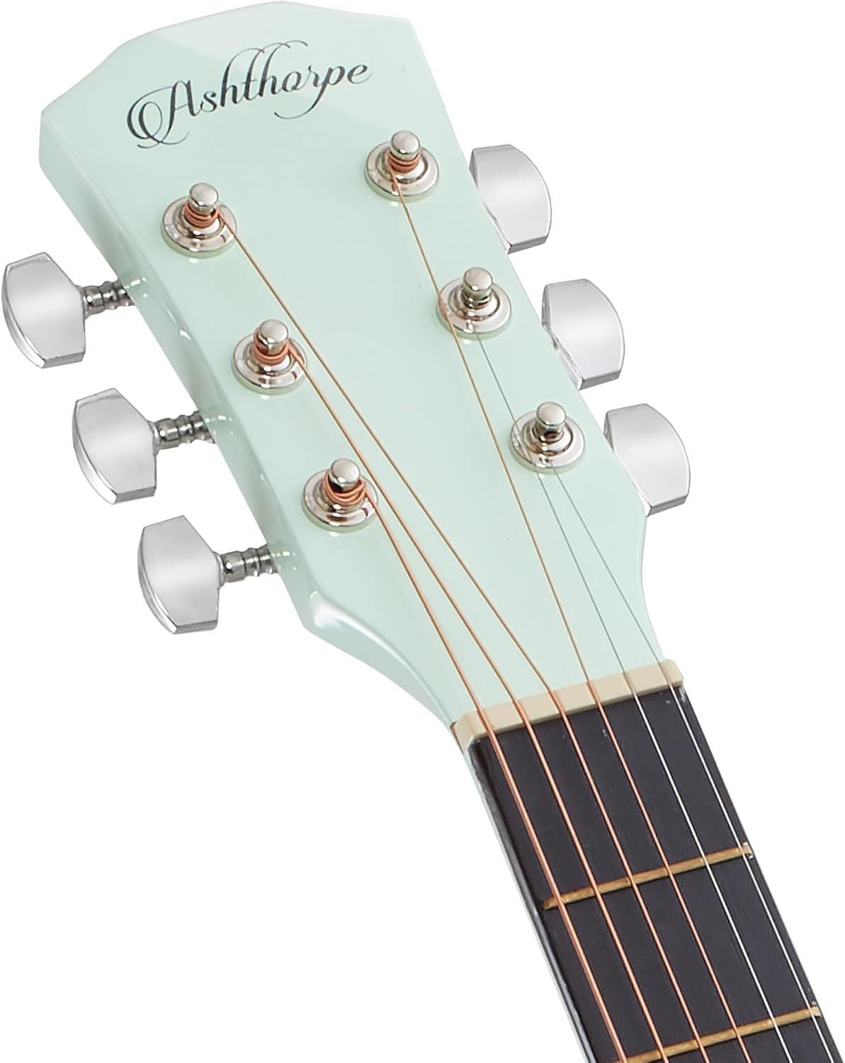 Ashthorpe 41-inch Beginner Cutaway Acoustic Guitar Package (Mint Green), Full Size Basic Starter Kit w/Gig Bag, Strings, Strap, Tuner, Picks