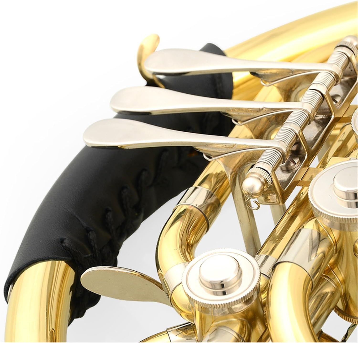 4 Key French Horn Adult Double Row French Horn F Flat B Tone Gold Plated Nickel White Copper Pitch Changer