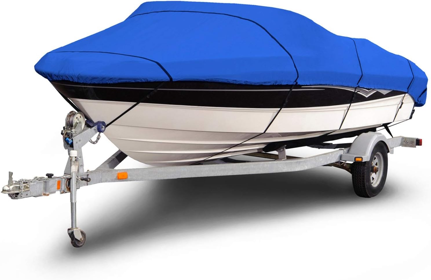 Budge B-1200-X5 1200 Denier V-Hull Runabout Boat Cover Blue 18'-20' Long (Beam Width Up to 102