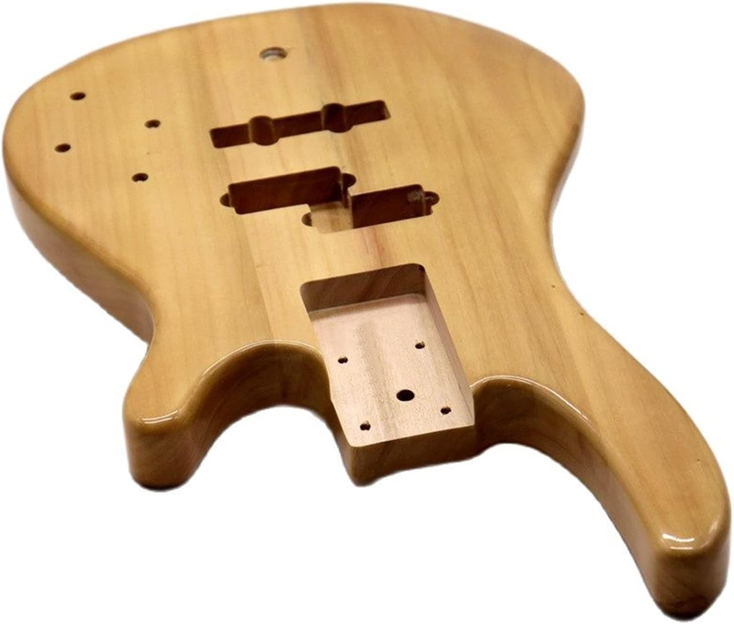 Poplar Wood Electric Bass Guitar Body Natural Color Guitar Barrel High Gloss Finish Wood Body Guitar Parts Guitar DIY Accessory