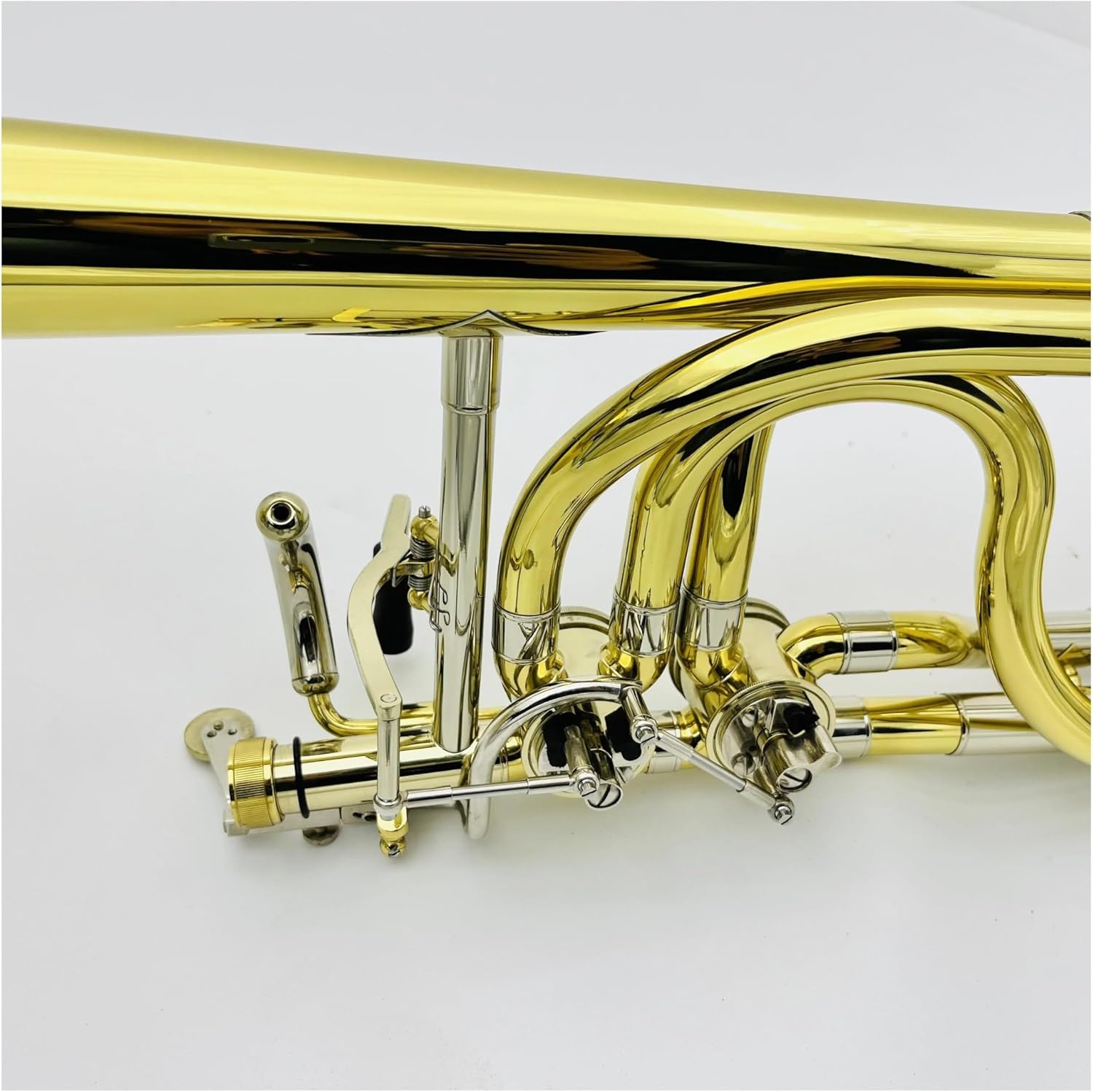 Professionals euphonium Double-Piston Trombone Bb/f Brass Plated Professional Musical I Instrument With Case Mouthpiece