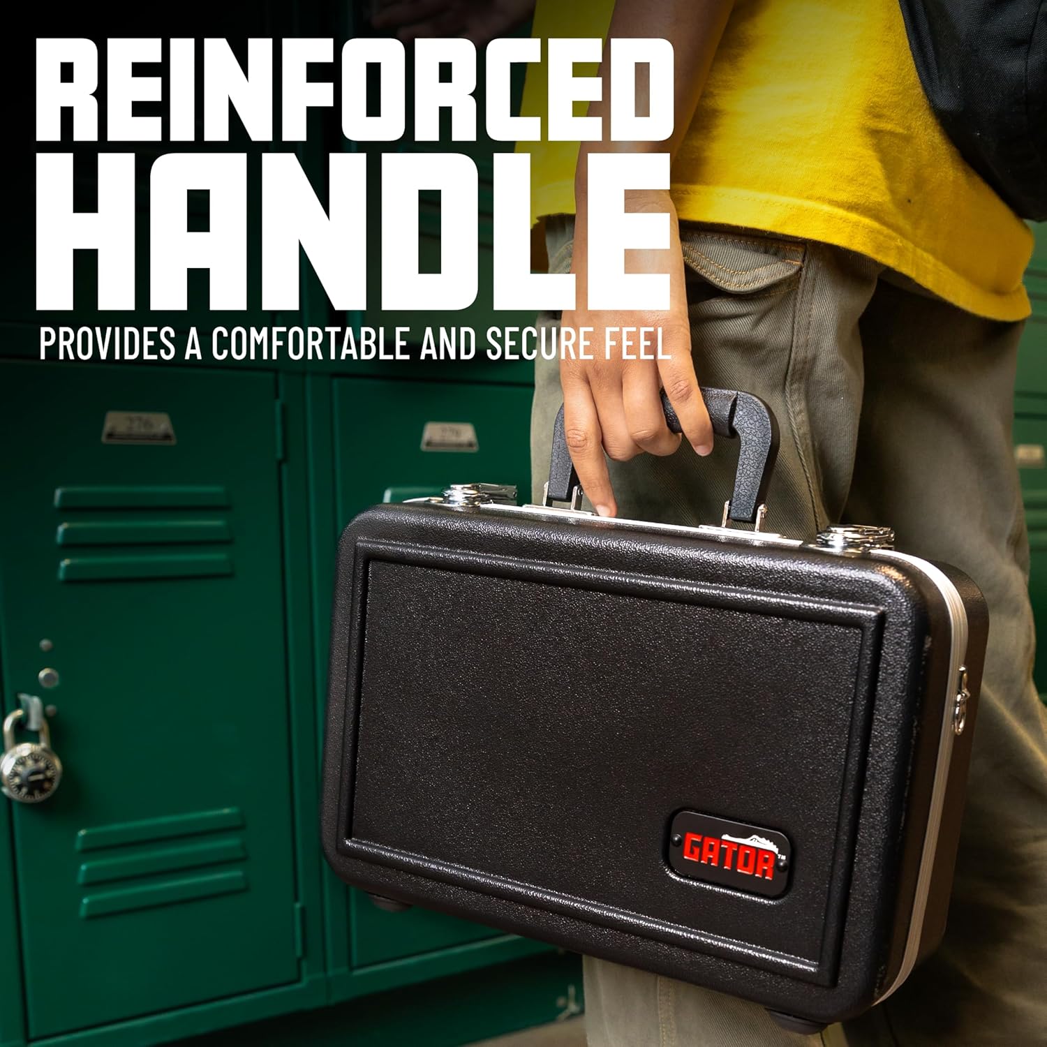 Gator Cases Andante Series Molded ABS Hardshell Case for Bb Tenor Saxophone, (GC-TENORSAX-23)