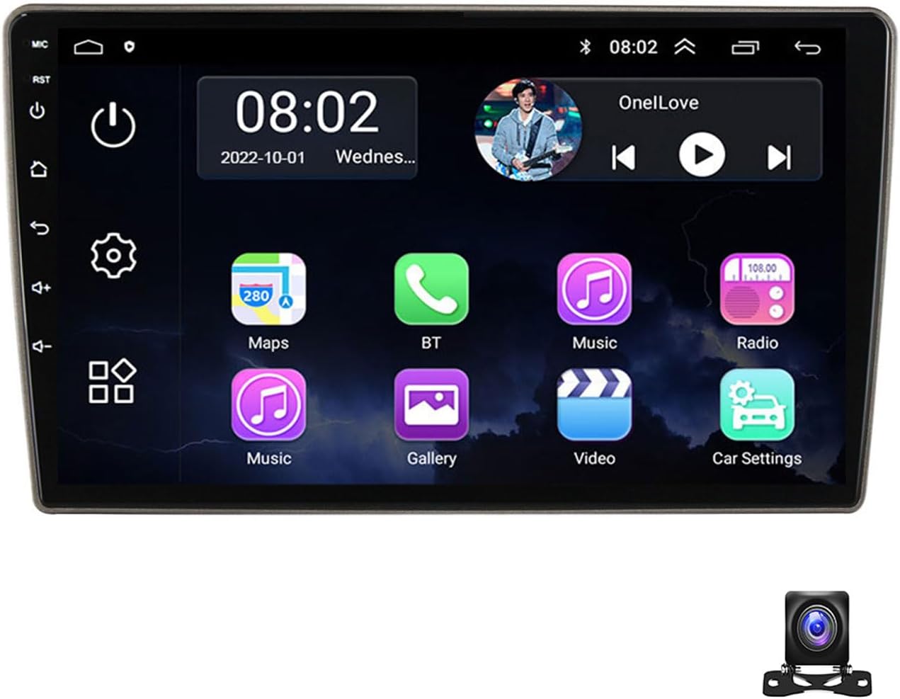 Android 11 Double Din Car Stereo Bluetooth Audio Receiver 9-Inch Touchscreen for Nissan Tiida 2005~2010 with AHD Backup Camera, SWC, GPS Navigation, Carplay/Auto, FM Car Radio