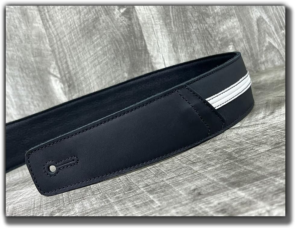 Anthology Gear The Original Straight Up Full Grain Padded Leather Guitar Strap - For Electric, Acoustic and Bass Guitars