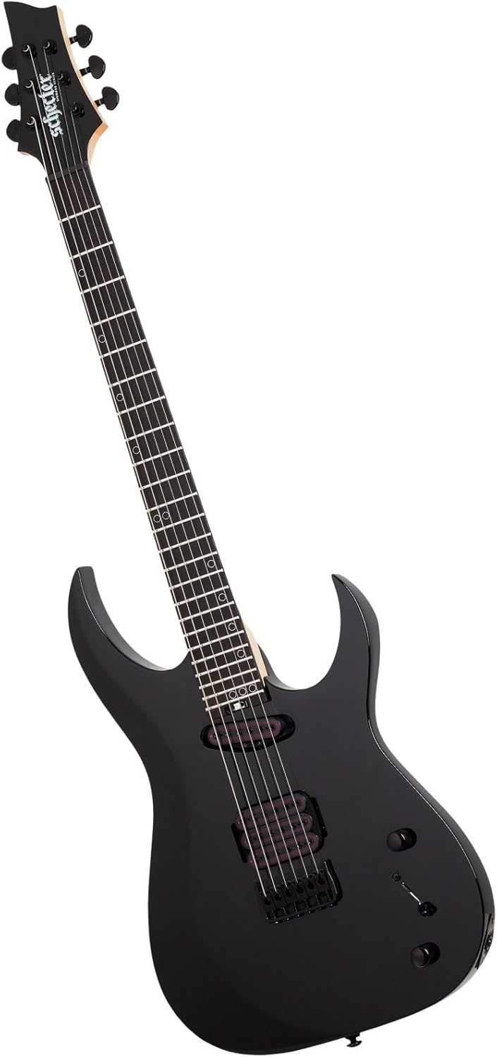 Schecter Sunset-6 Triad Electric Guitar - Gloss Black