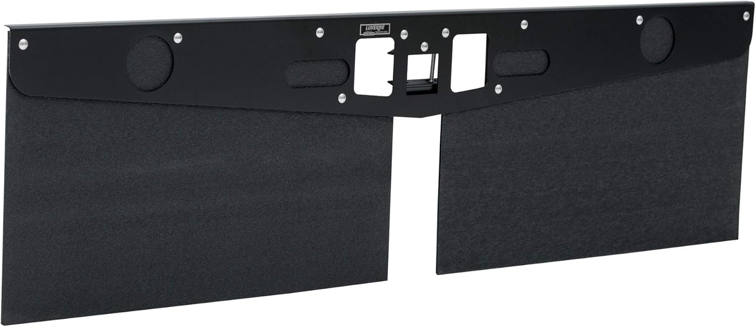 LUVERNE 255300 20-Inch Long Textured Rubber Tow Guard Hitch-Mounted Mud Flaps for 2, 2-1/2 or 3-Inch Ball Mount Shank , black