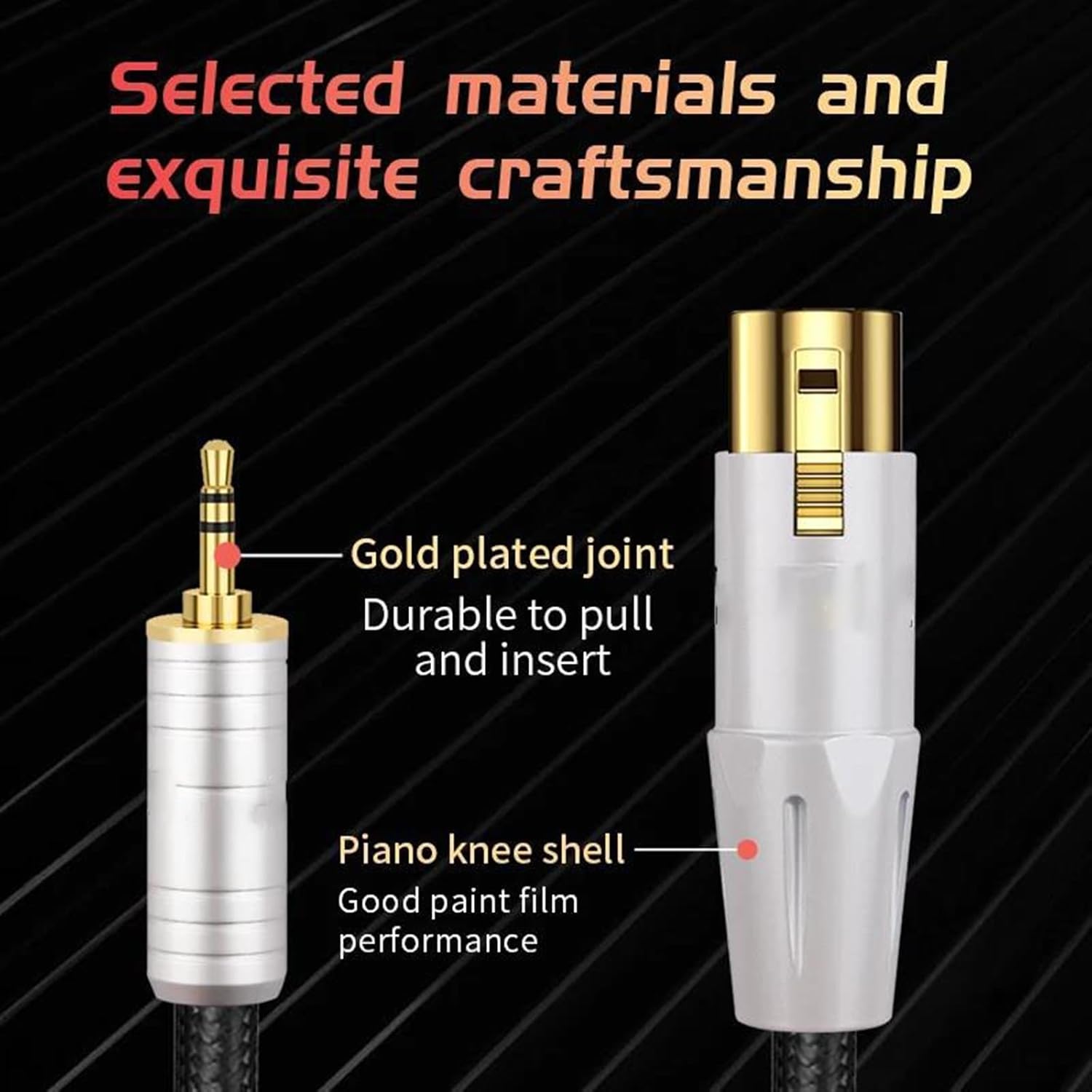 Pro Audio Cable 3.5mm to XLR 3-Pin Female Microphone Cable XLR to AUX Adapter 3.5 for Speaker Guitar Mixer Amplifier Computers(10m)