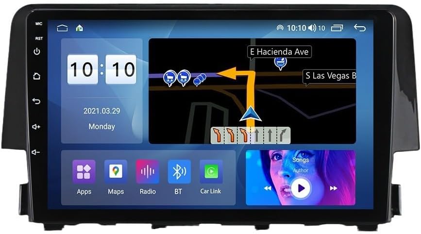 Generic Car Stereo Radio for Honda Civic 2015-2020 2G RAM+32G ROM…