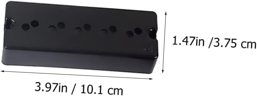 BESPORTBLE 5-String Double Layer Bass Pickup Set Soapbar Humbucker Bass Guitar Parts for