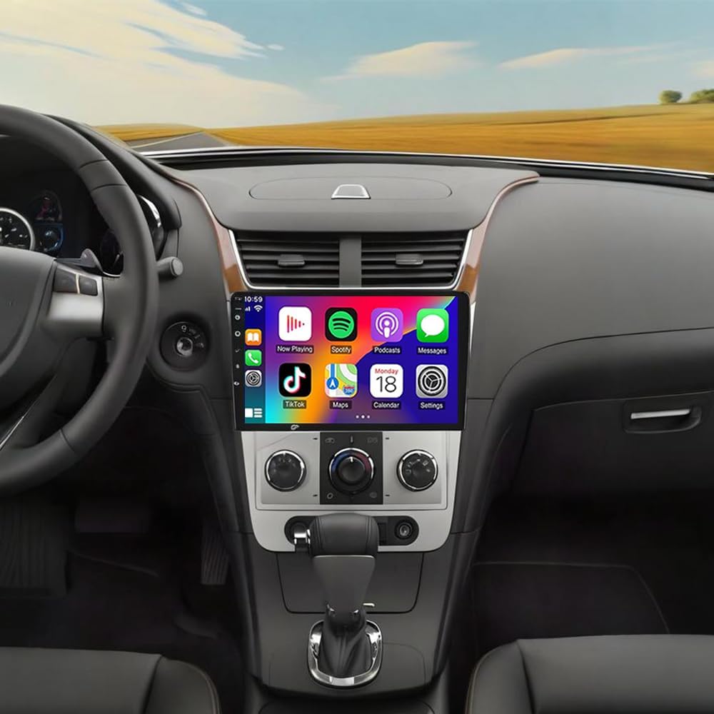 2+64GB Android 15 Car Radio for C-hevy Malibu 2008-2012 with Wireless Carplay Android Auto, 9