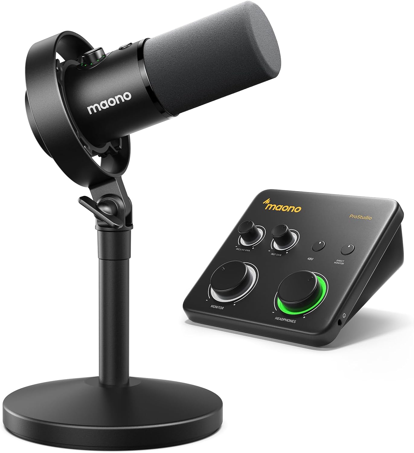 MAONO Podcast Equipment Bundle-XLR USB Podcast Recording Mic kit(PD300XT+PS22 Lite)