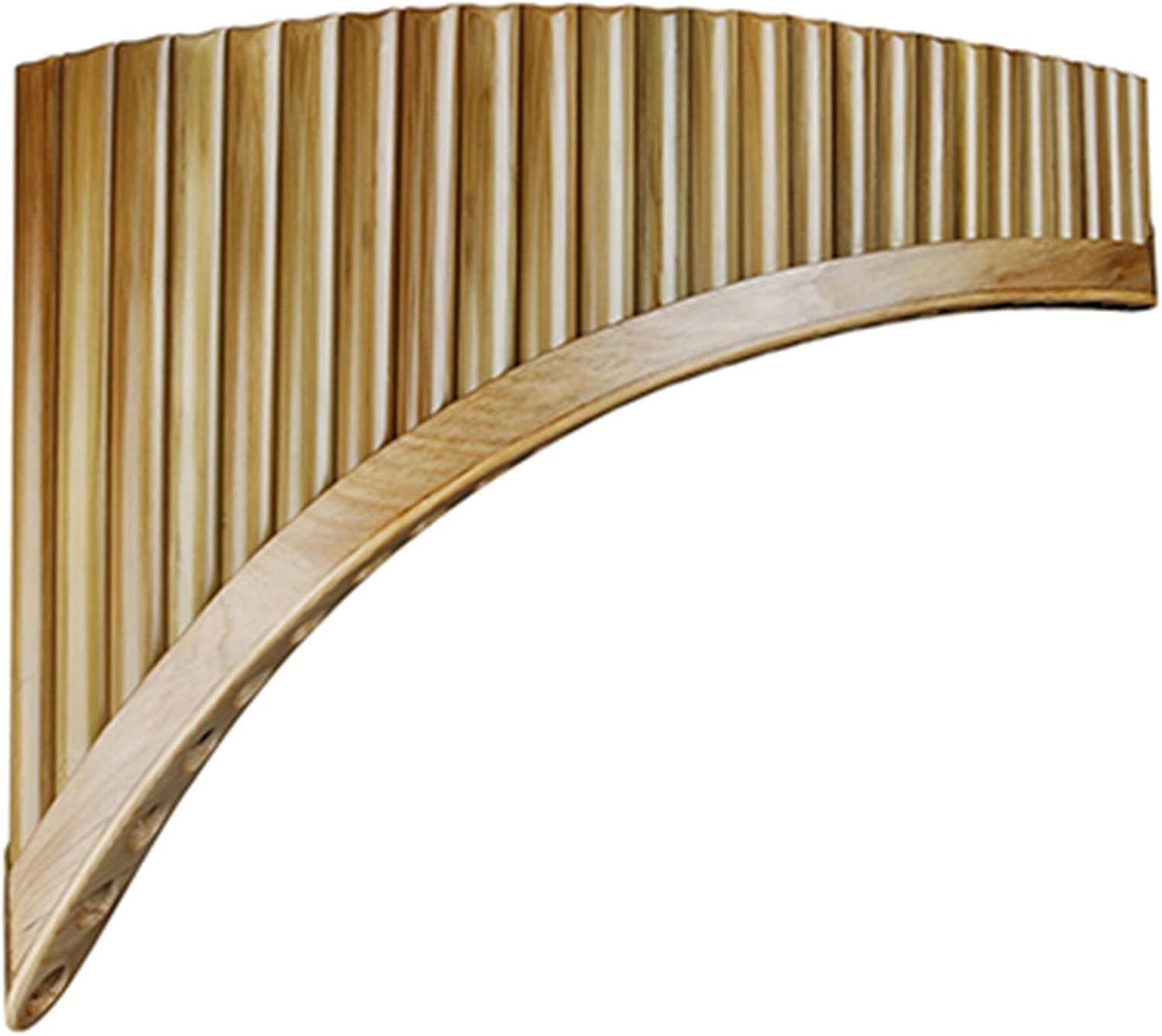 KESHUO 25 Pipes G Key Pan Flute Woodwind Instrument Bamboo Pan Flute Panpipes (Color : Right-Hand)