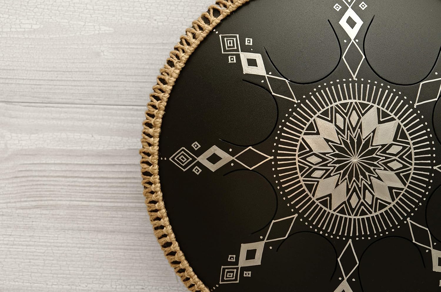 GUDA DRUM Freezbee Morningstar with Rope Decoration and Travel Bag. Best Pan drum