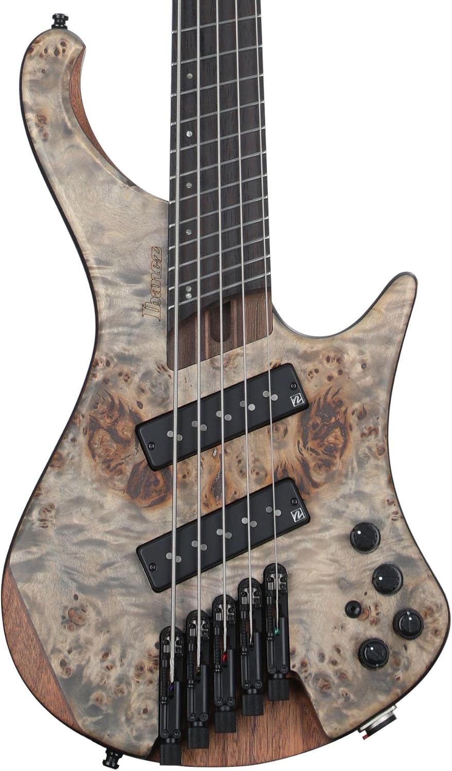 Ibanez Bass Workshop EHB1505MS 5-string Multi-scale Bass Guitar - Black Ice Flat