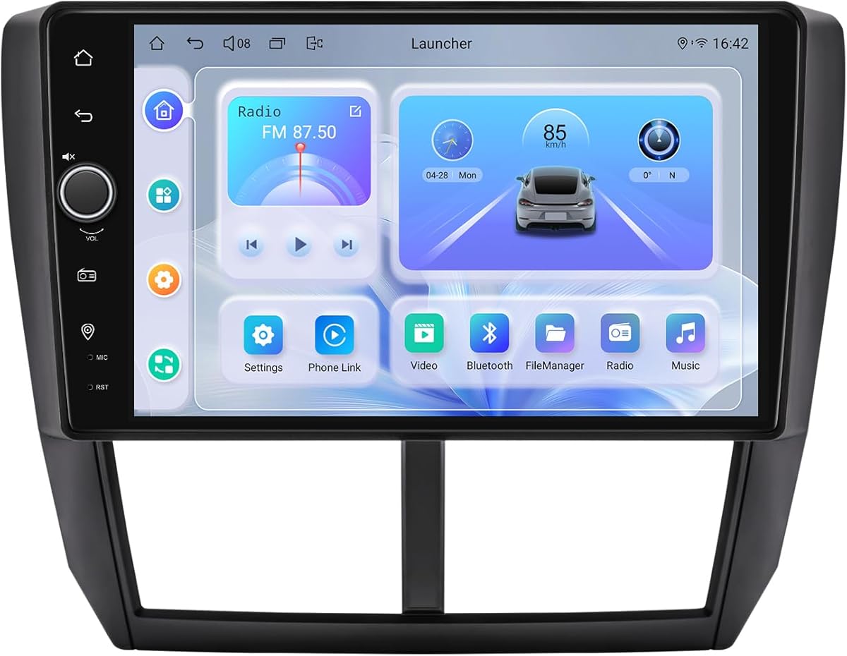 Joying Car Radio for Subaru Forester 2008-2012 & Impreza WRX 2007-2011, 9 Inch IPS Touchscreen Car Stereo 8GB+128GB with Wireless Carplay & Android Auto, GPS Navigation, Bluetooth 5.0(JY-ST001N8)