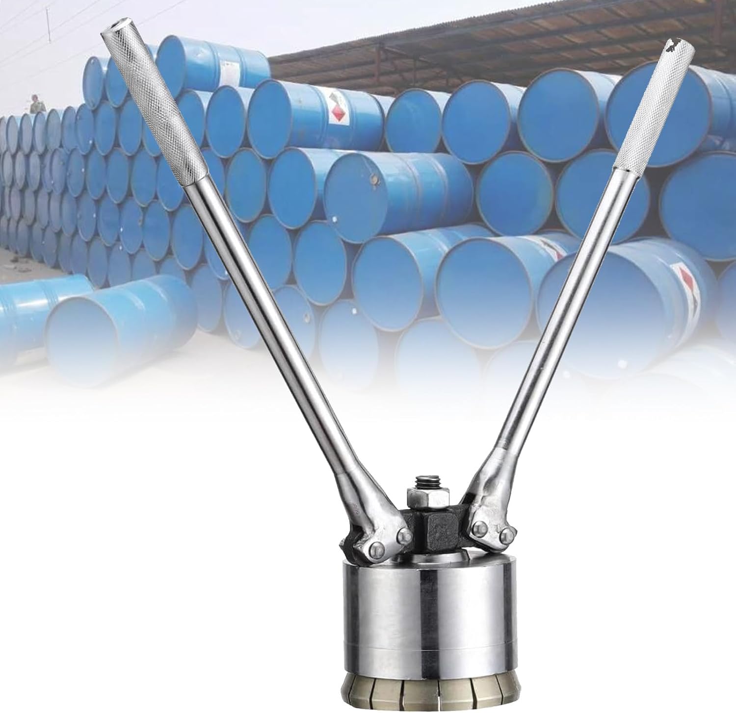 35/70mm Cap Seal Crimping Tool, for Oil Drum Iron Barrel, Manual Oil Barrel Sealing Machine, Iron Drum Crimper Sealer,35mm+70mm