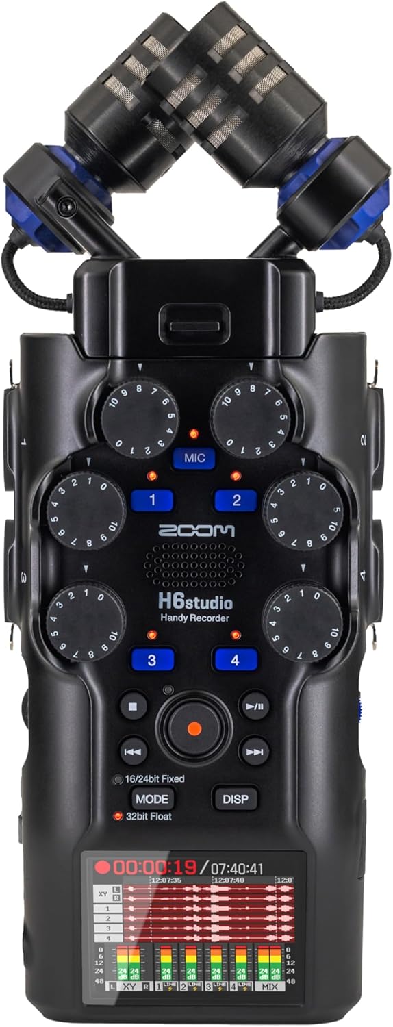 Zoom H6studio 8-Track 32-Bit Float Handy Recorder