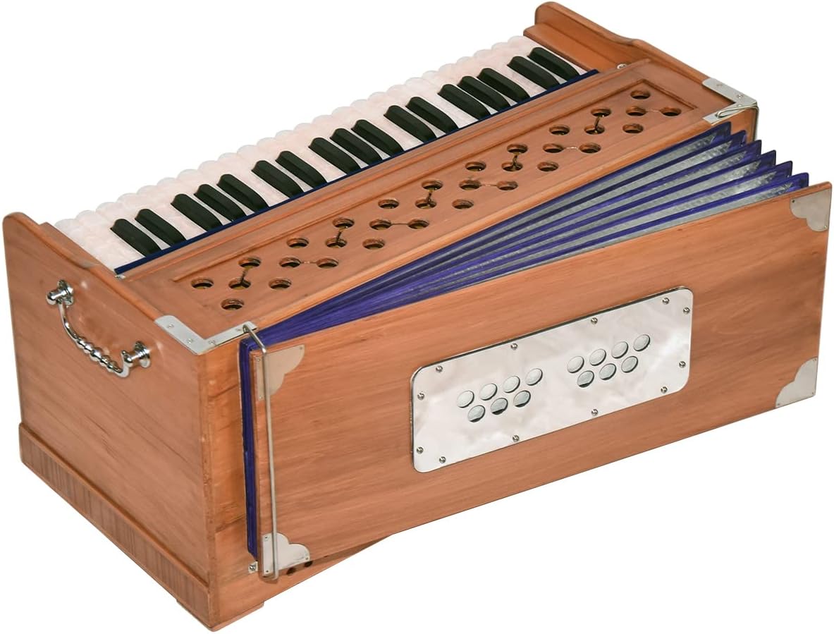 Bhava Studio Harmonium | Standard Edition | 42 Key | Professionally Tuned & Refined in the U.S~ Handmade in India, Ethically Sourced | Long Sustain and Warm Tonality