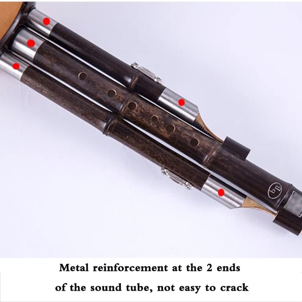 Flutes Musical Instruments Cucurbit Hulusi Gourd Flauta Hulusi Tone Hulusi Folk Musical Instrument Gift for People Who Love Music (Color : Brown, Size : G-Key)